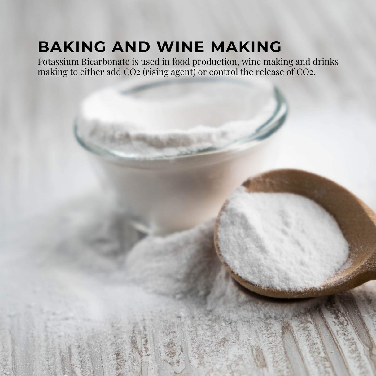 5Kg Food Grade Organic Potassium Bicarbonate Powder - Ideal for Baking, Brewing, and Organic Farming