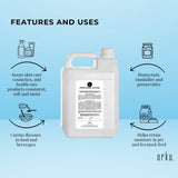 5L High-Purity Pharmaceutical Grade Propylene Glycol BP USP - 99.9% Monopropylene for Food and Personal Care - Top-Down View