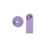 100x Cattle Ear Tags 5x2cm Purple Cow Sheep Pig Small Animal Livestock Label Tag - Side View