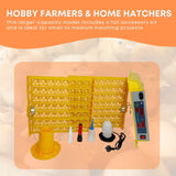 Rooster Farms Electric 112 Egg Incubator + Accessories for Chicken Quail Duck - Side View