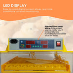 Rooster Farms Electric 112 Egg Incubator + Accessories for Chicken Quail Duck