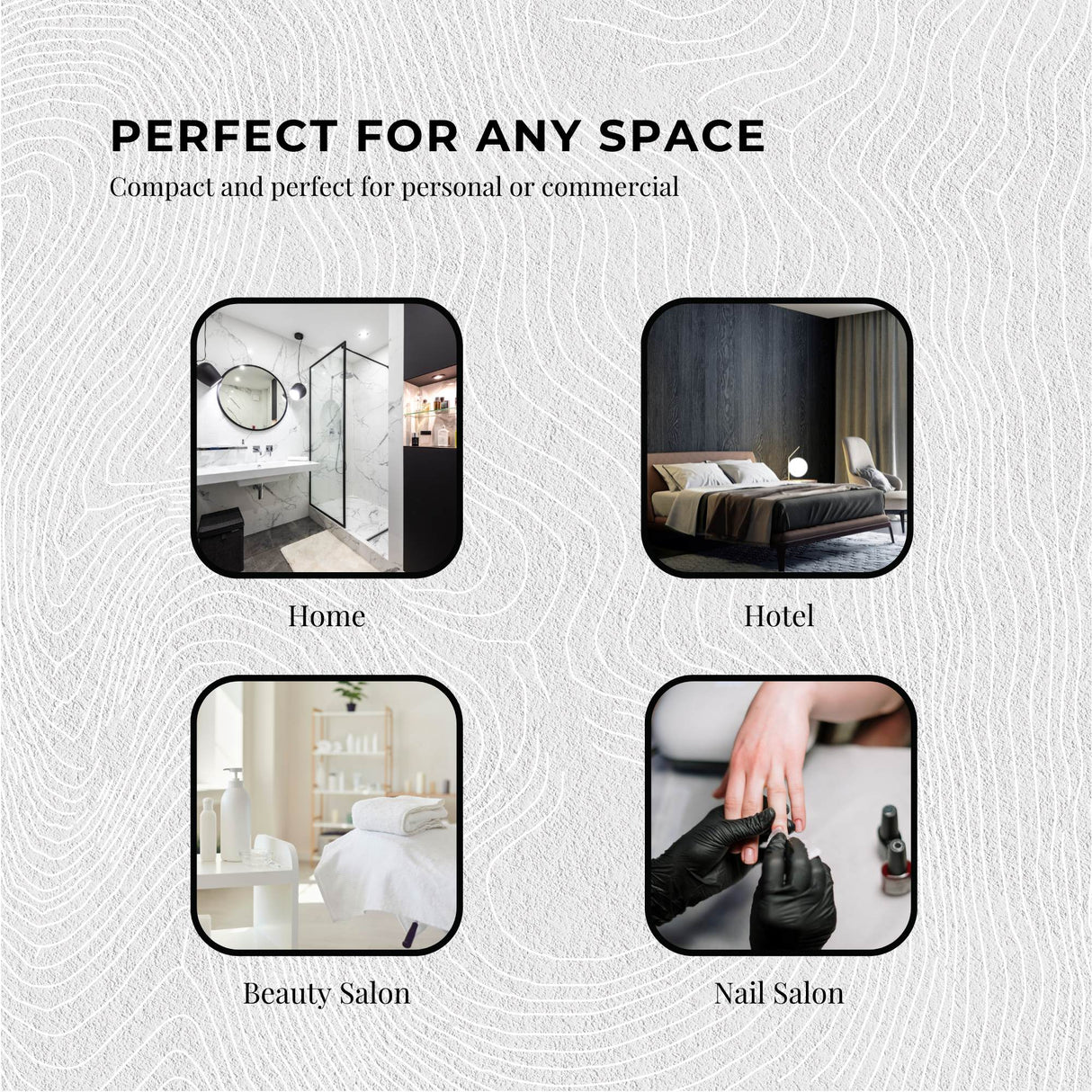 Compact Pink UV Electric Towel Warmer and Steriliser Cabinet - 8L Sanitising Hot Heater