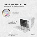 8L White Electric Towel Warmer UV Steriliser Cabinet Small Hot Heater Sanitiser - Extra Image