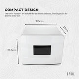 8L White Electric Towel Warmer UV Steriliser Cabinet Small Hot Heater Sanitiser - Side View