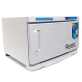 16L White UV Electric Towel Warmer Steriliser Cabinet Beauty Spa Heat Sanitiser - Front View