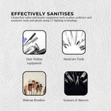 10L Professional UV Sanitizing Box for Hair and Beauty Tools - Rapid Sterilization Unit - Rear View