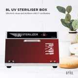 8L Professional UV Sterilizer Box for Salon and Nail Tools - Rapid Sanitization System - Front View