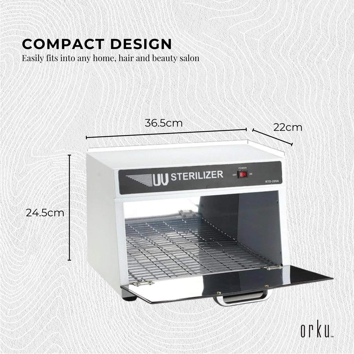 8L Professional UV Sterilizer Box for Salon and Nail Tools - Rapid Sanitization System