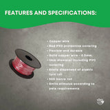 Rooster Farms 500m Dog Fence Underground Boundary Wire Cable - For TP16 Collar - Low Angle