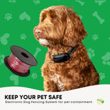 500m Dog Underground Boundary Fence Wire Invisible Cable - For TP16 Collar - Side View