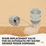 Rooster Farms Replacement Valve Spare Part for 3.8L Pet Water Drinker Dispenser - Side View