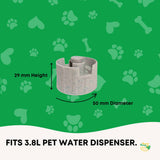 Rooster Farms Replacement Valve Spare Part for 3.8L Pet Water Drinker Dispenser - Top-Down View