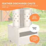 Rooster Farms 50cm Chicken Feather Plucker Electric Poultry Defeathering Machine - Top-Down View