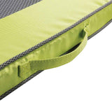 M Outdoor Dog Mat Quick Dry - Green Pet Cooling Pads Outside Mattress AFP - Top-Down View