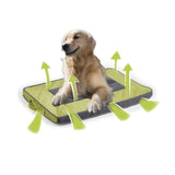 M Outdoor Dog Mat Quick Dry - Green Pet Cooling Pads Outside Mattress AFP - 45-Degree Angle