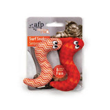 4x Pack Surf Snakes 9cm Catnip Cat Crinkle Toy Chase Kitten Teaser - Top-Down View