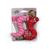 4x Pack Surf Snakes 9cm Catnip Cat Crinkle Toy Chase Kitten Teaser - 45-Degree Angle