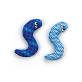 4x Pack Surf Snakes 9cm Catnip Cat Crinkle Toy Chase Kitten Teaser - Rear View