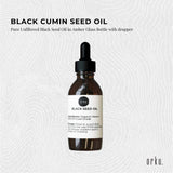 Orku 25ml Pure Black Seed Oil Cold Pressed 100% Ethiopian Nigella Sativa Cumin - Side View