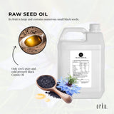 5L Pure Black Seed Oil - 100% Ethiopian Nigella Sativa Cumin Cold Pressed - Top-Down View