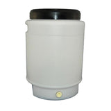 25L Fermenter Keg + Lid + Tap - HDPE Plastic Drum Food Grade Brewing Barrel - Front View
