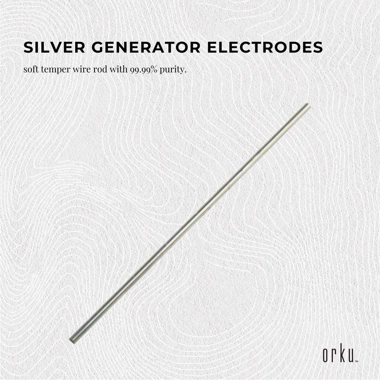 1x 8 Silver Rods 18 Gauge 99.99% High Purity Fine Soft Wire Colloidal Electrode