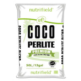 50L Coco Perlite Premium Nutrifield 70% Coir 30% Hydroponic Plant Growing Medium