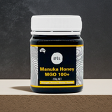250g MGO 100+ Australian Manuka Honey - 100% Raw Natural Pure Jelly Bush - Side View
