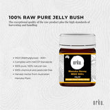 Orku 250g MGO 500+ Australian Manuka Honey - 100% Raw Natural Pure Jelly Bush - Rear View
