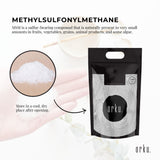 10Kg Pharmaceutical Grade MSM Powder - 99% Pure Methylsulfonylmethane Crystals - Top-Down View