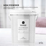 Orku 800g MSM Powder or Crystals Tub - 99.9% Pure USP Grade Methylsulfonylmethane - Front View
