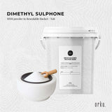 Orku 800g MSM Powder or Crystals Tub - 99.9% Pure USP Grade Methylsulfonylmethane - Side View