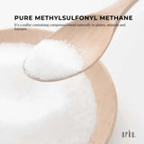 Orku 3Kg MSM Powder or Crystals Tub - 99.9% Pure USP Grade Methylsulfonylmethane - Rear View