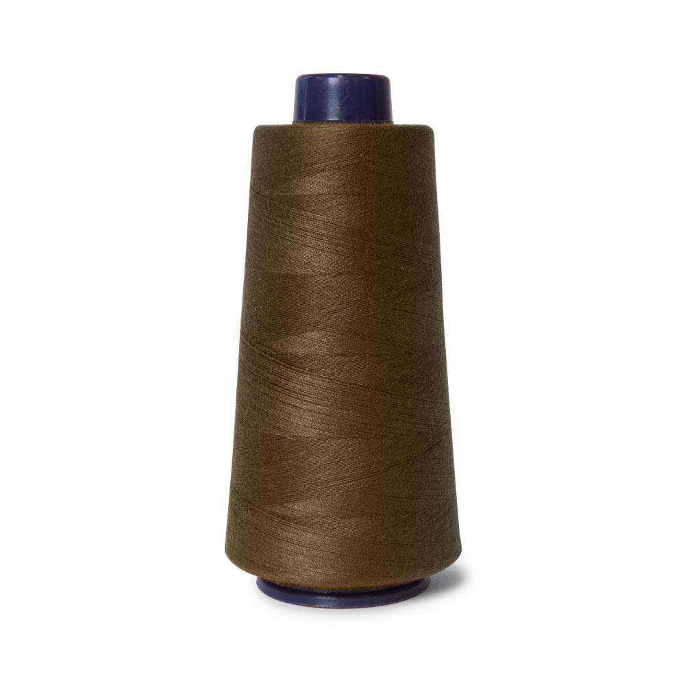 2000m High-Quality Brown Polyester Overlocking Thread by Hemline