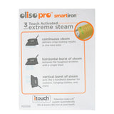 Oliso Pro Smart Iron with iTouch Technology and Australian Plug - TG1100 Clothes Steamer for Quilting and Garments - Close-Up Angle