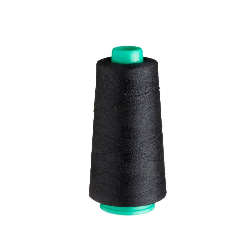2000m Black Birch Polyester Overlocking Thread Cone Spool for Sewing