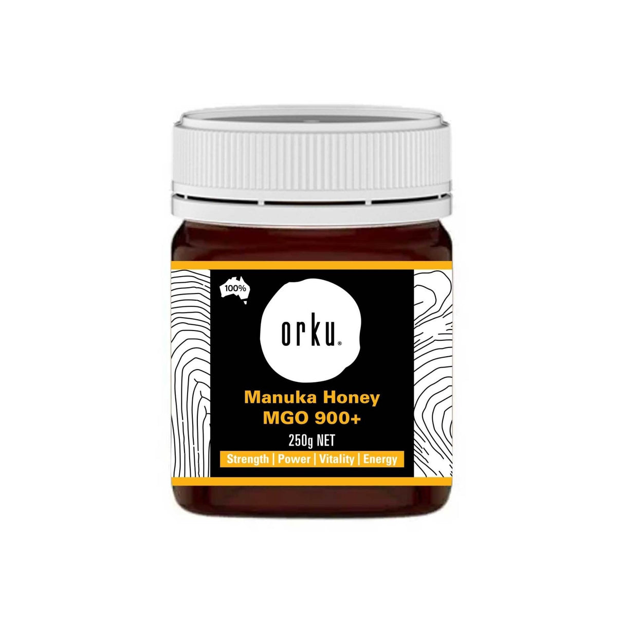 Orku 250g MGO 900+ Australian Manuka Honey - 100% Raw Natural Pure Jelly Bush