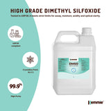 Kemmie 5L DMSO Liquid 99.9% Pure -  USP Grade Dimethyl Sulfoxide Solvent Bulk - Side View
