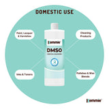 Kemmie 500ml DMSO Liquid 99.9% Pure -  USP Grade Dimethyl Sulfoxide Solvent - Low Angle