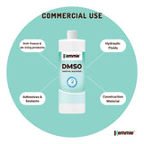 Kemmie 500ml DMSO Liquid 99.9% Pure -  USP Grade Dimethyl Sulfoxide Solvent - Extra Image