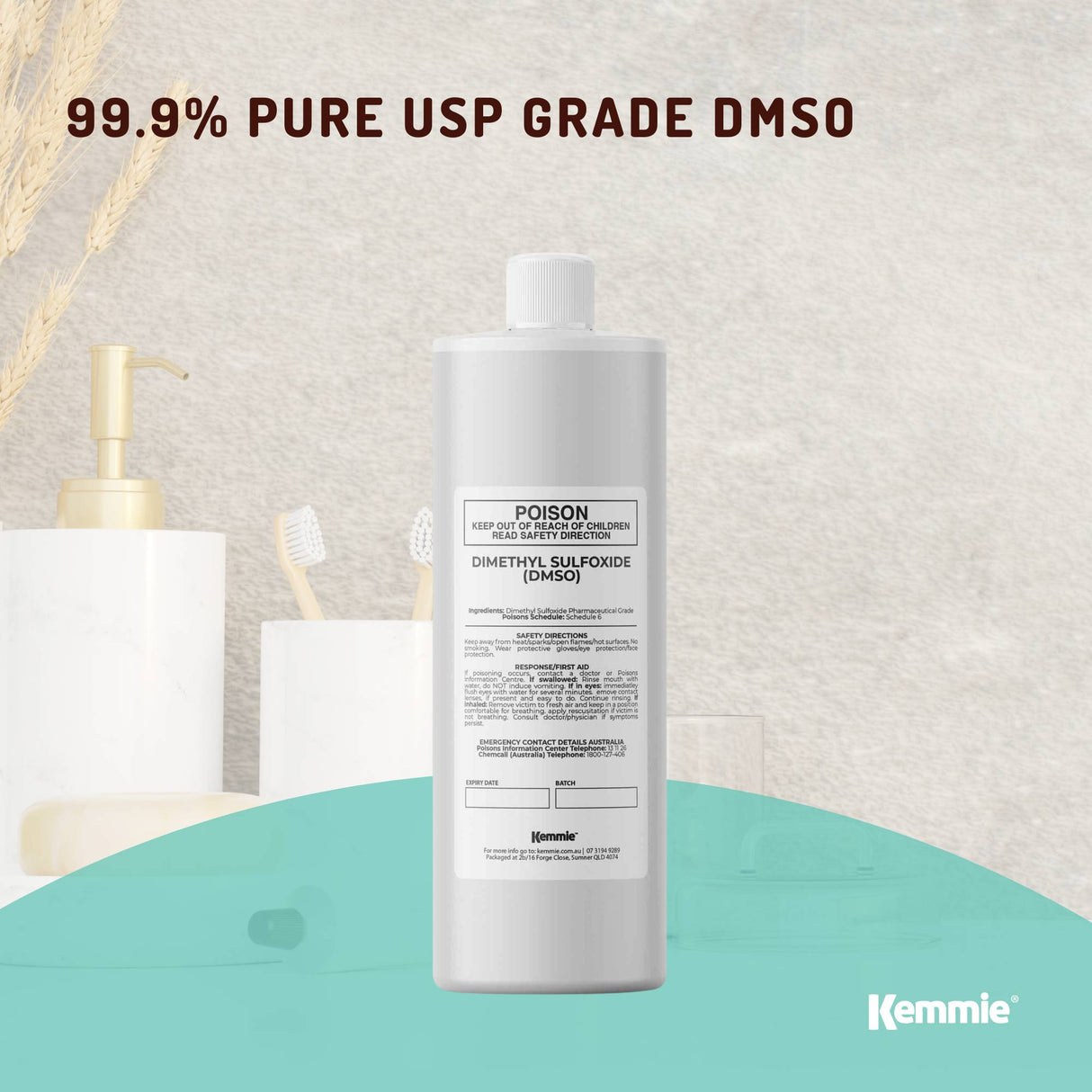 500ml 99.9% Pure Pharmaceutical Grade Dimethyl Sulfoxide (DMSO) Liquid Solvent