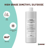 Kemmie 250ml DMSO Liquid 99.9% Pure - USP Grade Dimethyl Sulfoxide Solvent - Side View