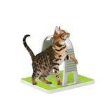 Cat Grooming Arch - Intercative Self Groom Brush + Scratcher Play - All For Paws - Top-Down View