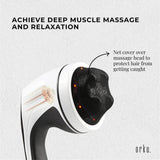 Orku Full Body Vibration Handheld Massager - 4 Heads Neck Shoulders Back Legs - Side View