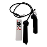 Black Mini Vibration Plate + Remote + Bands - Exercise Platform Plate - 45-Degree Angle