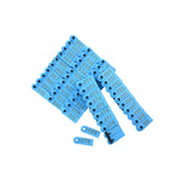1-100 Cattle Number Ear Tags Set 5x2cm - Blue Small Cow Sheep Pig Livestock Label - Side View