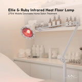 Ellie & Ruby Infrared Heat Floor Lamp 275W Mobile Dimmable Home Salon Treatment - Front View