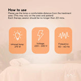 Ellie & Ruby Infrared Heat Floor Lamp 275W Mobile Dimmable Home Salon Treatment - Close-Up Angle