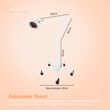 Infrared Heat Floor Lamp 275W Mobile Dimmable Salon Home Thermotherapy Treatment - Close-Up Angle