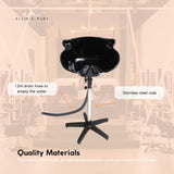 Large Portable Hairdressing Salon Basin Deep Hair Washing Sink Shampoo Wash Bowl - 45-Degree Angle